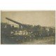 14 BERNIERES. Rare d'un Canon chargé sur un Train. Carte Photo 1918 British 4° Compagnie