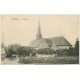 carte postale ancienne 72 ARNAGE. L'Eglise avec personnages 1906