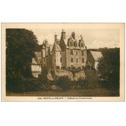 carte postale ancienne 72 BESSE-SUR-BRAYE. Château de Courtenvaux 1947