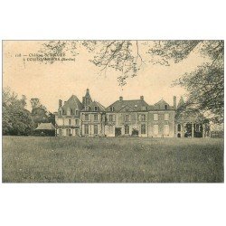 carte postale ancienne 72 COULOMBIERS. Château de Moire 1909