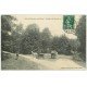 carte postale ancienne 72 FORÊT DE PERSEIGNE. Carrefour des Trois-Ponts 1909