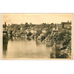 carte postale ancienne 72 FRESNAY-SUR-SARTHE. Les Bords de la Rivière