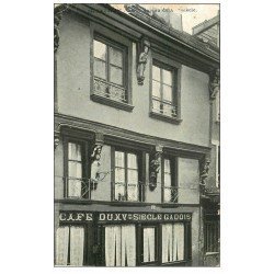 carte postale ancienne 72 LA FERTE BERNARD. Café du XV Siècle Gadois. Bord supérieur usé...