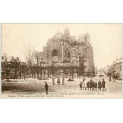 02 ESSOMES. Ruines de l'Eglise après bombardement