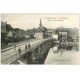 carte postale ancienne 72 LA SUZE SUR SARTHE. Pont et Château