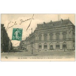 72 LE MANS. Caisse d'Epargne Boulevard Levasseur 1909