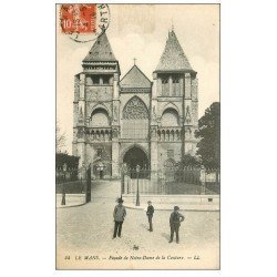 carte postale ancienne 72 LE MANS. Eglise Notre-Dame de la Couture 1915