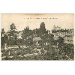 carte postale ancienne 72 LE MANS. Jardiniers au Jardin des Plantes