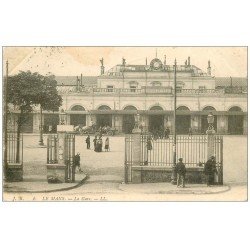 carte postale ancienne 72 LE MANS. La Gare 1904