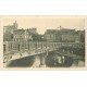 carte postale ancienne 72 LE MANS. Le Pont en X. Fabrique de galoches et Hôtel du Tunnel 7