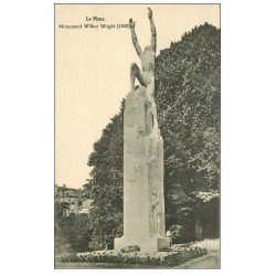carte postale ancienne 72 LE MANS. Monument Wilbur Wright 1920