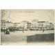 carte postale ancienne 72 LE MANS. Place de la République. Félix Potin et Tramway Maggi 1906