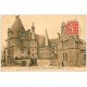 carte postale ancienne 72 LE MANS. Place du Château et Evêché 1927