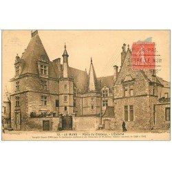 carte postale ancienne 72 LE MANS. Place du Château et Evêché 1927
