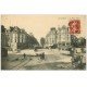 carte postale ancienne 72 LE MANS. Place Thiers Tramways Maggi, Picon et Byrrh