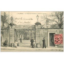 carte postale ancienne 72 LE MANS. Quartier 26° Régiment Artillerie 1906