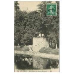 carte postale ancienne 72 LE MANS. Ruines Anciens Remparts 1914