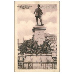 carte postale ancienne 72 LE MANS. Statue Général Chanzy 1931