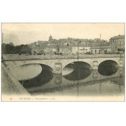 carte postale ancienne 72 LE MANS. Vue générale 1905