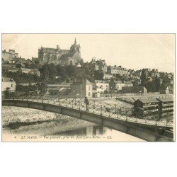 carte postale ancienne 72 LE MANS. Vue générale Quai Ledru Rollin 4