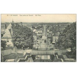 carte postale ancienne 72 LE MANS. Vue prise du Tunnel et Hôtel