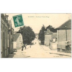 carte postale ancienne 72 MAMERS. Boulevard Victor-Hugo 1909