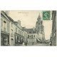 72 MAMERS. Eglise Saint-Nicolas 1909 Commerces à la Croix d'Or et Tapisserie