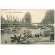 carte postale ancienne 14 CAEN. Lavandières Passerelle et filets de Pêche sur l'Orne