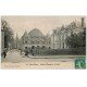 carte postale ancienne 72 SAINT-CALAIS. Caisse d'Epargne et Halles 1909