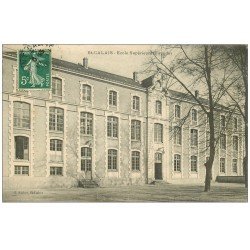 carte postale ancienne 72 SAINT-CALAIS. Ecole Supérieure 1910
