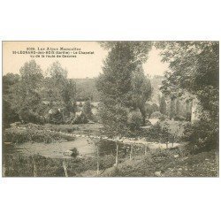 carte postale ancienne 72 SAINT-LEONARD-DES-BOIS. Chapelet Route de Gesvres