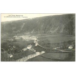 carte postale ancienne 72 SAINT-LEONARD-DES-BOIS. Panorama