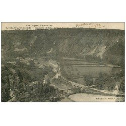 carte postale ancienne 72 SAINT-LEONARD-DES-BOIS. Panorama Butte Haut-Fourché 1924