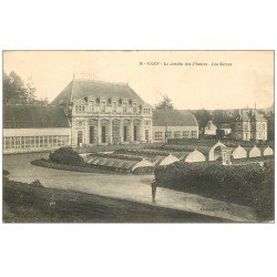 carte postale ancienne 14 CAEN. Les Serres du Jardin des Plantes 1916