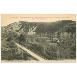carte postale ancienne 72 SAINT-LEONARD-DES-BOIS. Route Poôté Moulin-Neuf