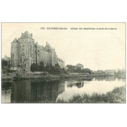 carte postale ancienne 72 SOLESMES. Abbaye 1792