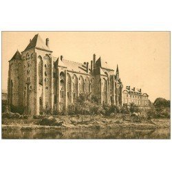 carte postale ancienne 72 SOLESMES. Abbaye Saint-Pierre sépia