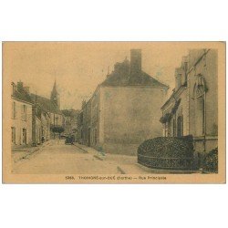 carte postale ancienne 72 THORIGNE-SUR-DUE. Rue Principale 1946
