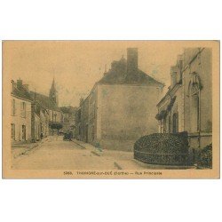 carte postale ancienne 72 THORIGNE-SUR-DUE. Rue Principale 1946