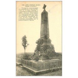 carte postale ancienne 72 YVRE-LEVEQUE. Plateau d'Auvours. Monument Bataille de 1871