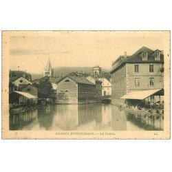 carte postale ancienne 74 ANNECY. Le Canal et Lavoir