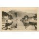 carte postale ancienne 74 ANNECY. Port Flotte Bateaux à Vapeur 1927