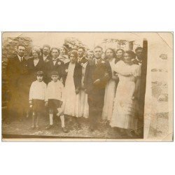 74 ANNECY. Rare Carte Photo d'un Groupe à la Noce