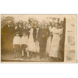 carte postale ancienne 74 ANNECY. Rare Carte Photo d'un Groupe à la Noce