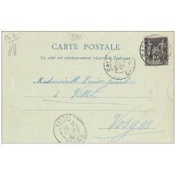 carte postale ancienne 14 CAEN. Rare Carte Pionnière 1900. Eglise Saint-Gilles 1900