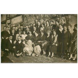 74 ANNECY. Rare Carte Photo d'un Groupe avant la Noce