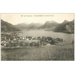 carte postale ancienne 74 ANNECY. Talloires et Lac 1915