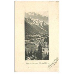 carte postale ancienne 74 ARGENTIERE. Mont Blanc 1911