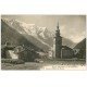carte postale ancienne 74 ARGENTIERE. Mont Blanc et Eglise