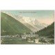 carte postale ancienne 74 ARGENTIERE. Village et Mont Blanc